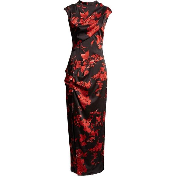 Puppet and puppet Dresses & Skirts - Puppets and Puppets Ringer Floral Print Draped Dress size 8